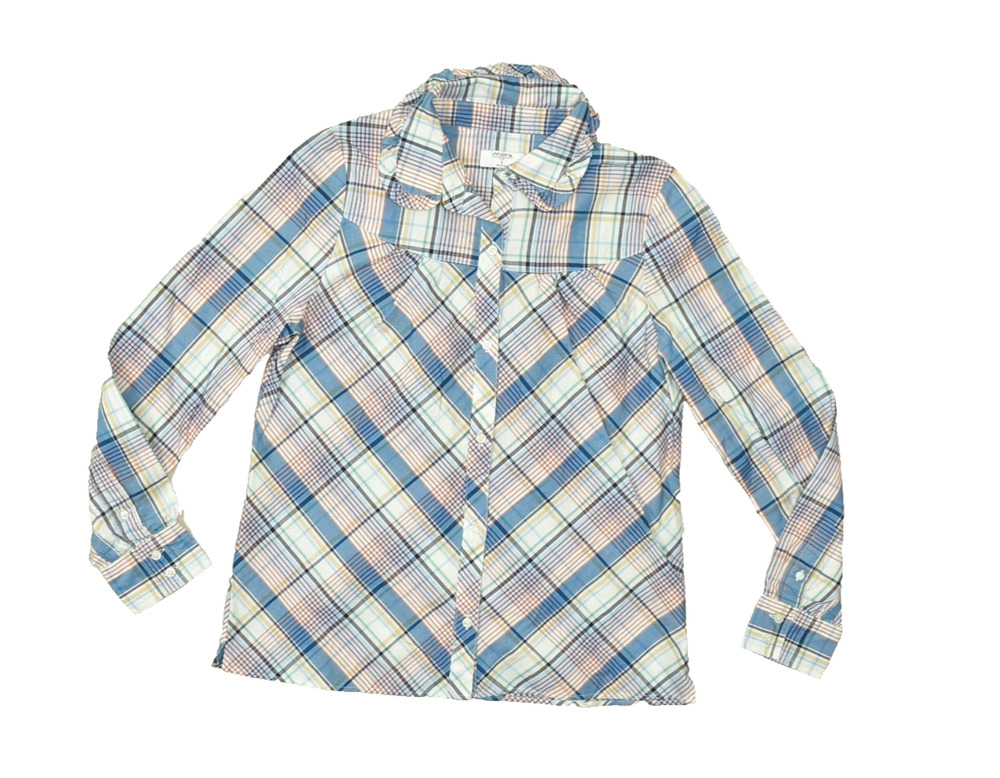 UNTUCKit Women Multicolor Plaid Button Down Shirt Long Sleeve Size S Margot Fit